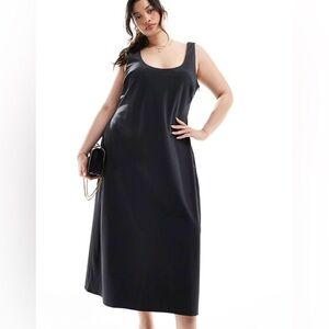 Pretty Lavish slip satin maxi dress, 18